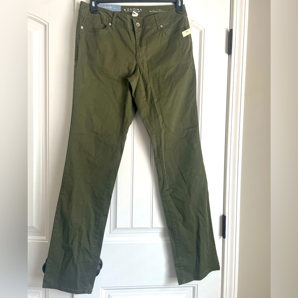 SONOMA Lifestyle Mid Rise Straight Leg Pants Size 8L